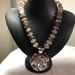 Statement Necklace With Pendant